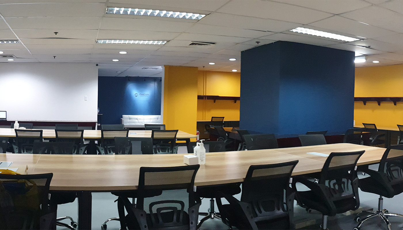 FirstCom Solutions Manila office with swivel office chairs